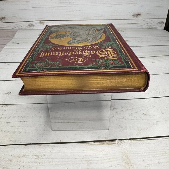 Ein Hochzeitsstrauß G. Chr. Dieffenbach 1891 Antique German Gift Book Gilt Angel - Picture 6 of 11